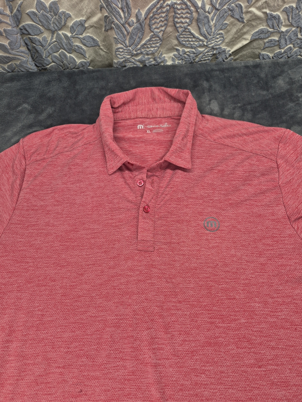 Travis Matthew Men's Red Heathered Size XLarge Lightweight Golf